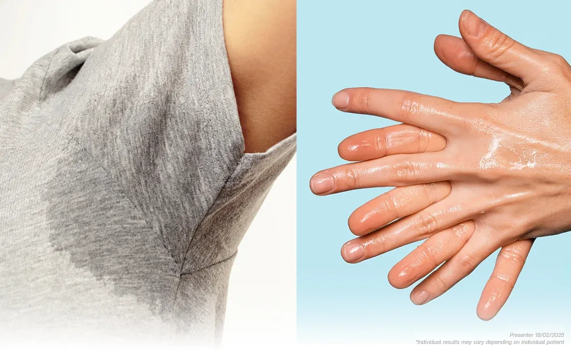 Excessive Sweat Control Treatment
Excessive sweat...