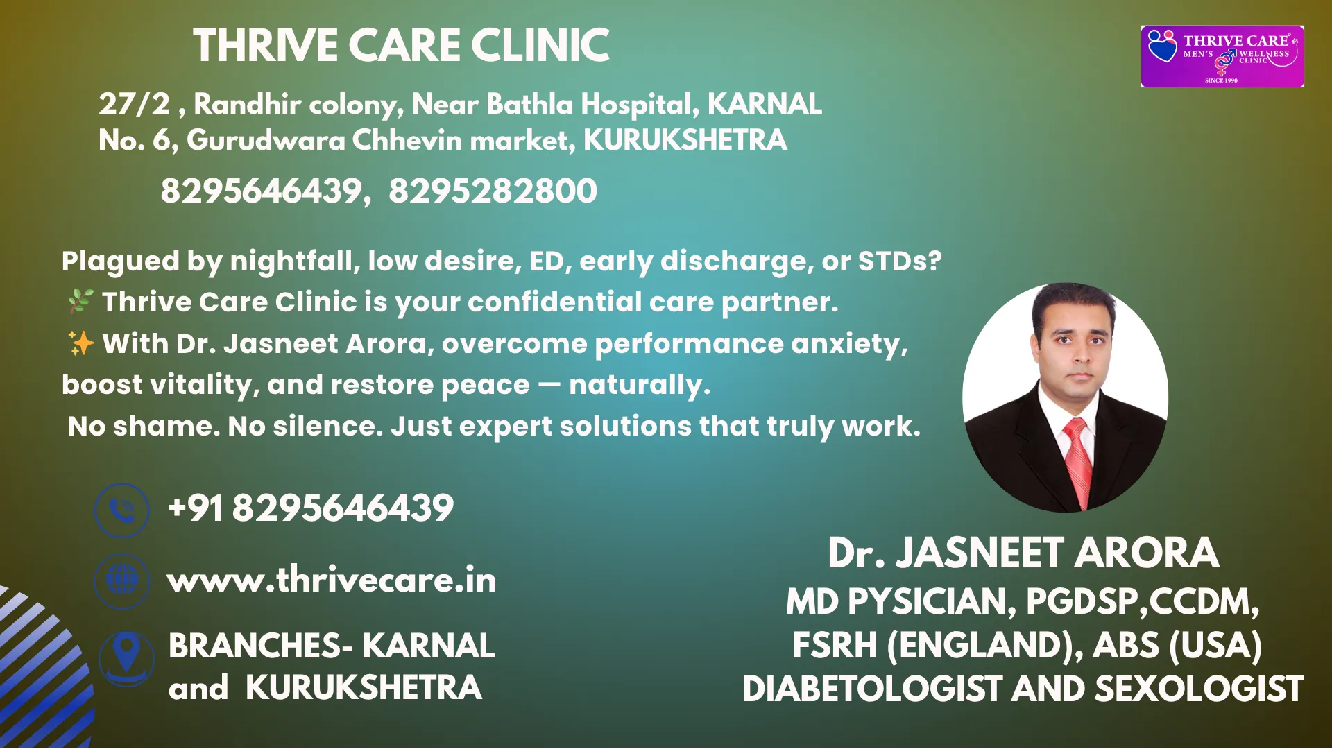 Sexologist in Ambala Thrive Care Arora Dawakhana
S...