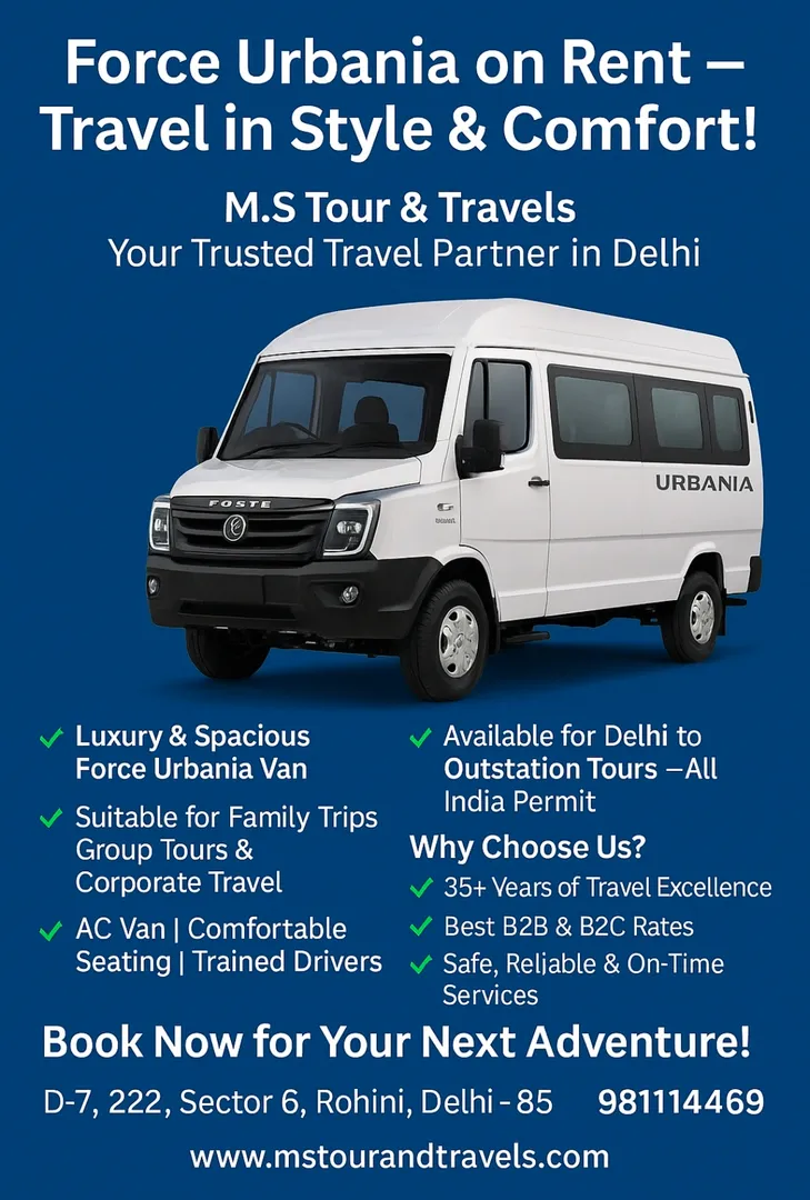 Force Urbania on Rent – Travel in Style & Comfort!...
