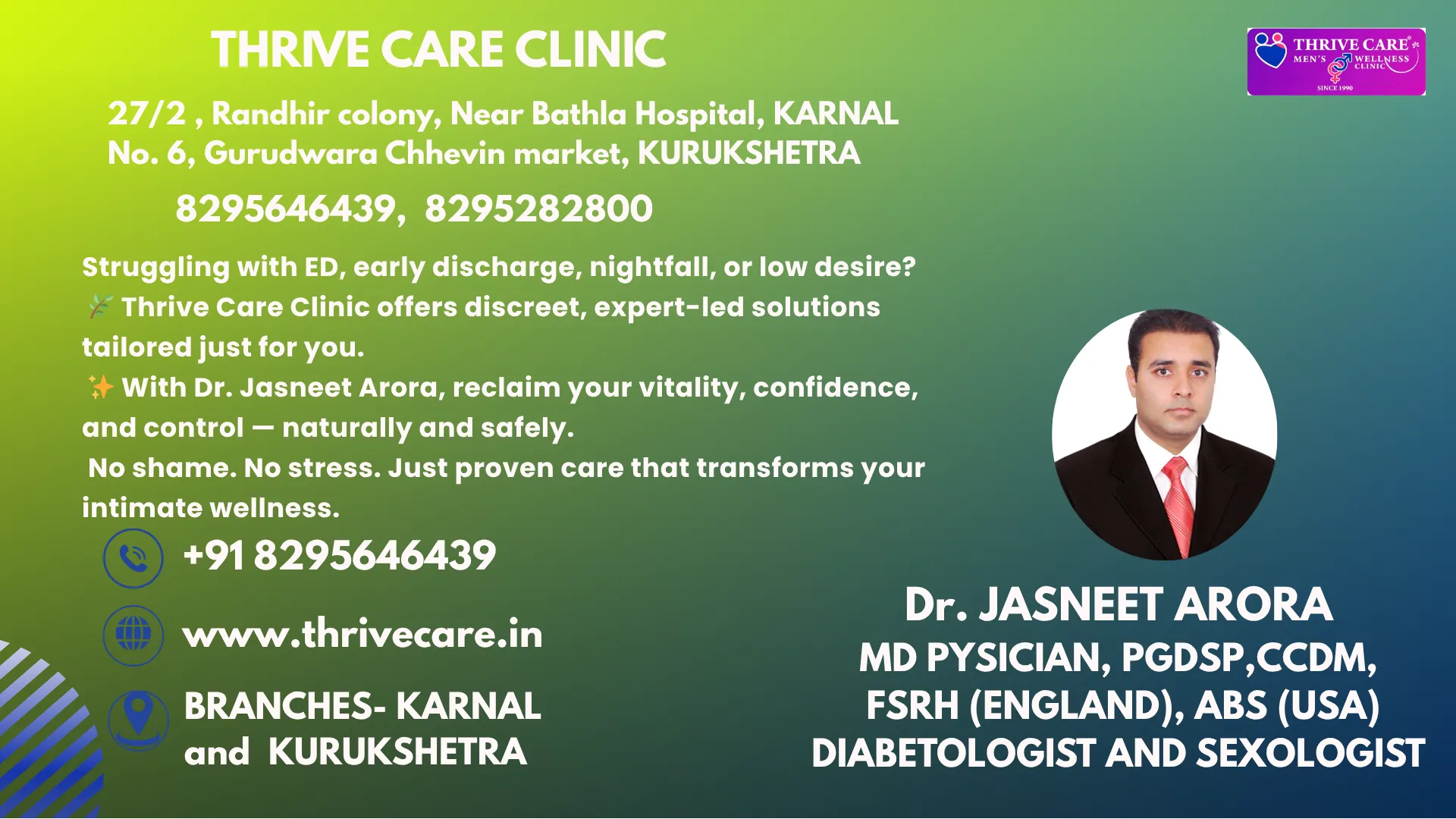 Best Sexologist near me Thrive Care Arora Dawakhan...