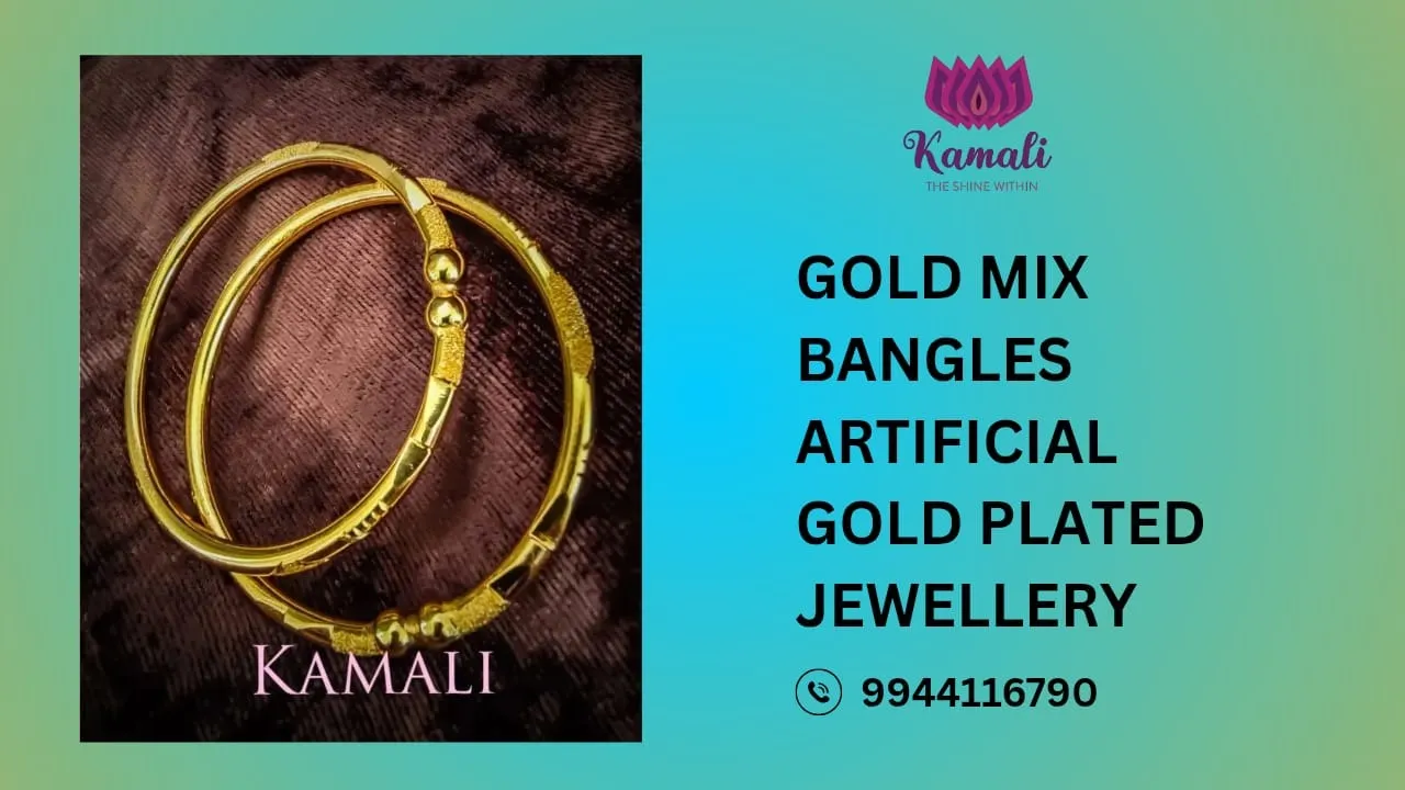 Gold Mix Bangles
Artificial Gold Plated Jewellery...