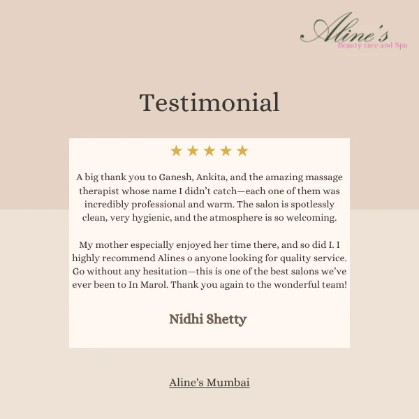 💖 “From hygiene to hospitality, Aline’s in Marol h...