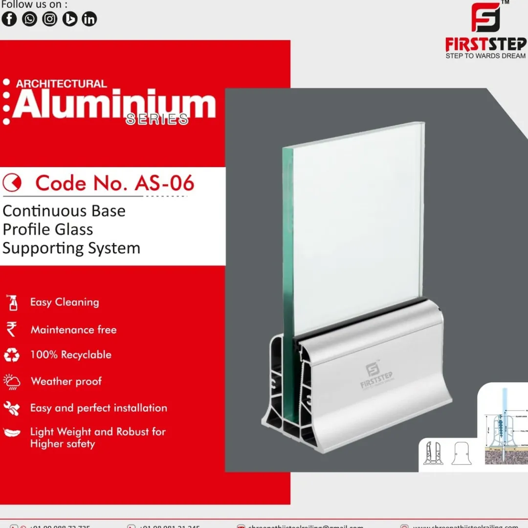 Aluminium Glass Railing In Bhesan
SS Glass Railing...
