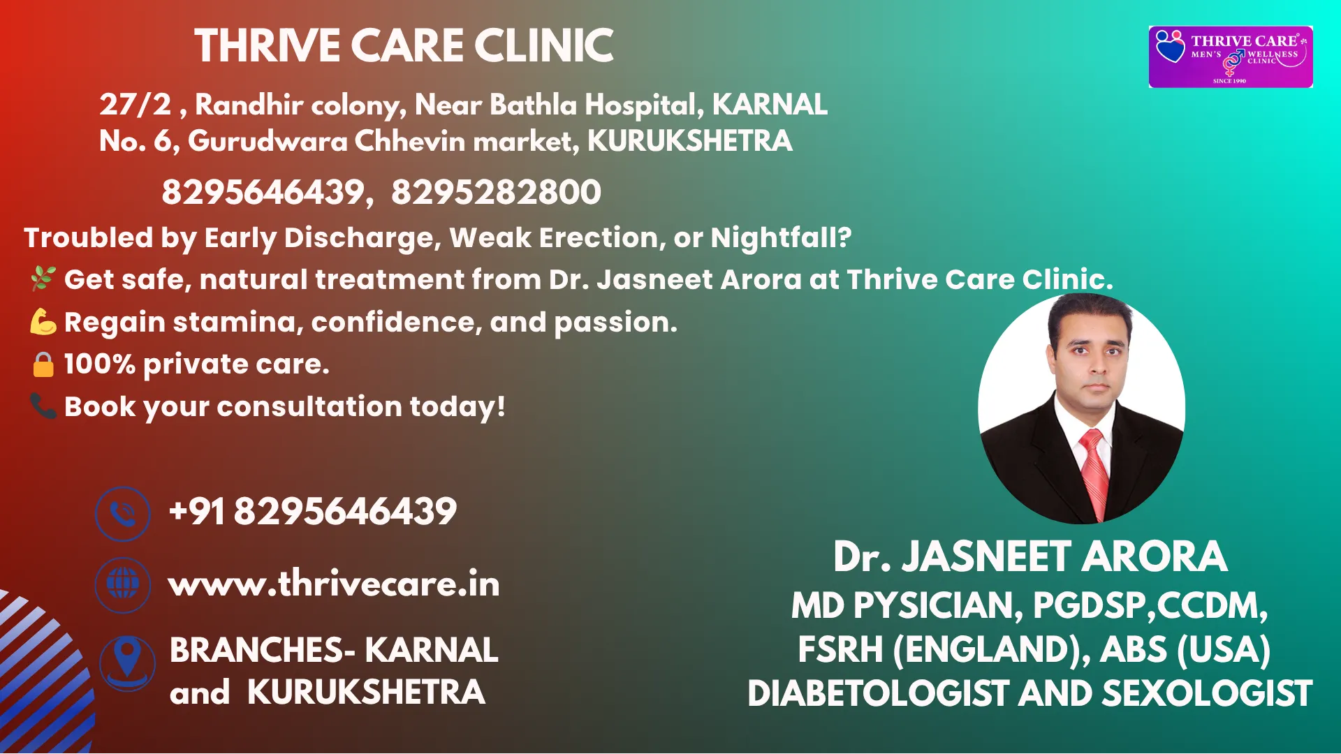 Sexologist near me Thrive Care Arora Dawakhana
A s...