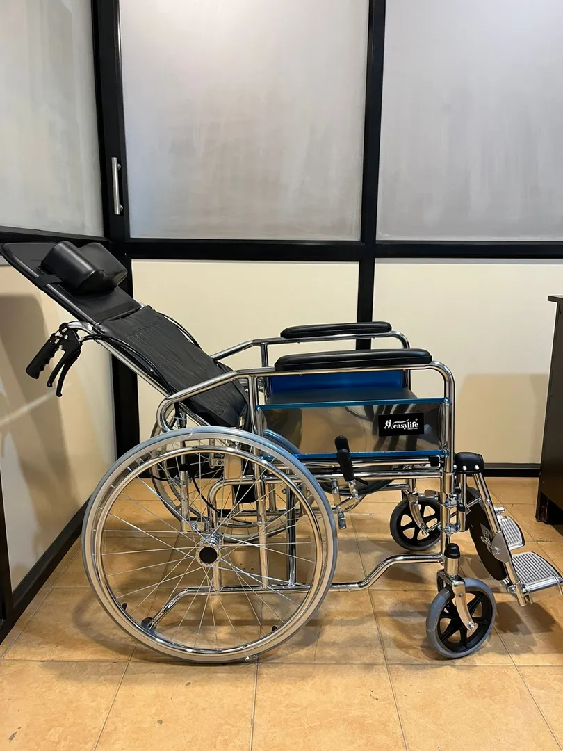 A reclining wheelchair is a specialized wheelchair...