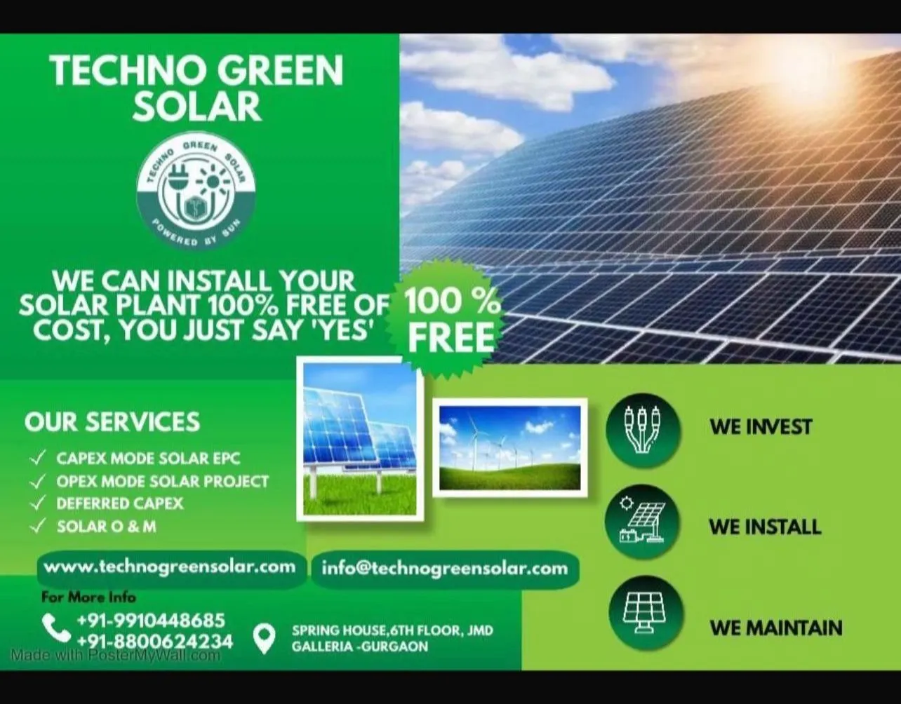we are offering you Lease Based Solar Power Plant ...