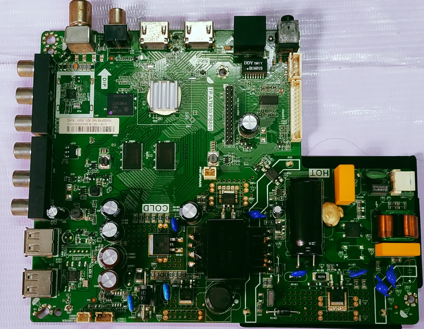UNIVERSAL LED SAMRT MOTHER BOARD MODEL NUMBER TP.A...