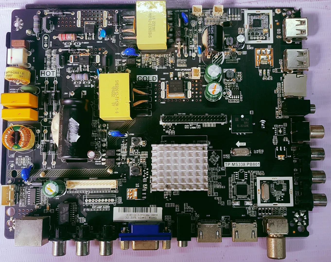 UNIVERSAL LED SAMRT TV MOTHER BOARD MODEL NUMBER T...