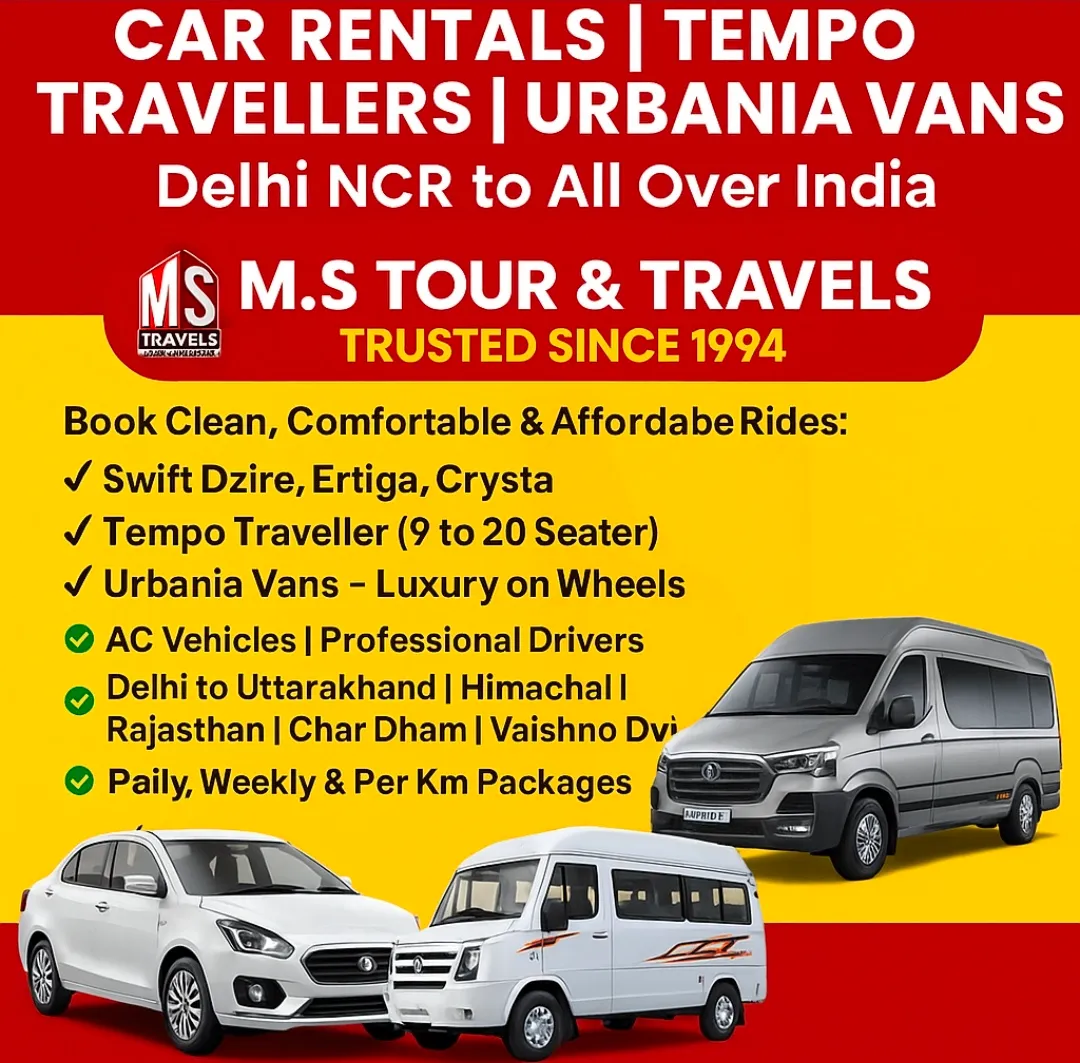 📢 Car Rental | Tempo Traveller | Luxury Urbania. B...