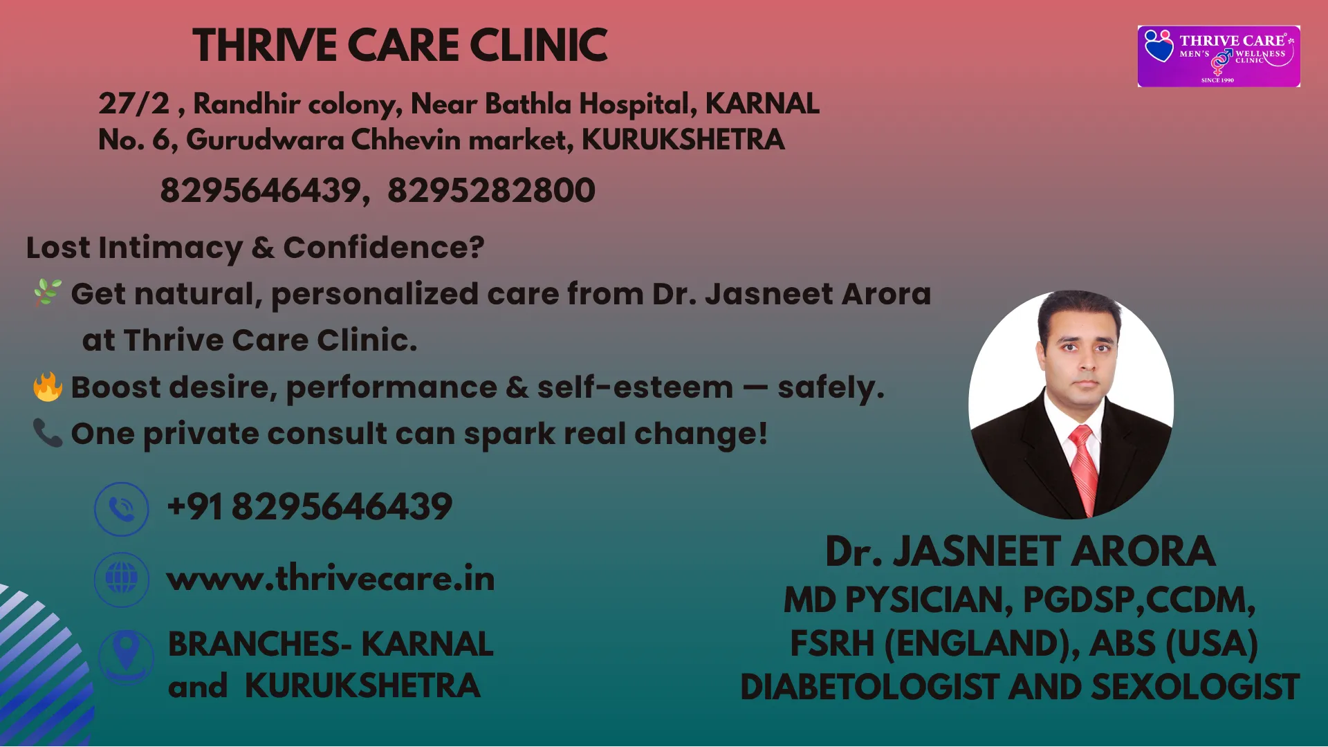 Sexologist in karnal Thrive Care Arora Dawakhana
A...