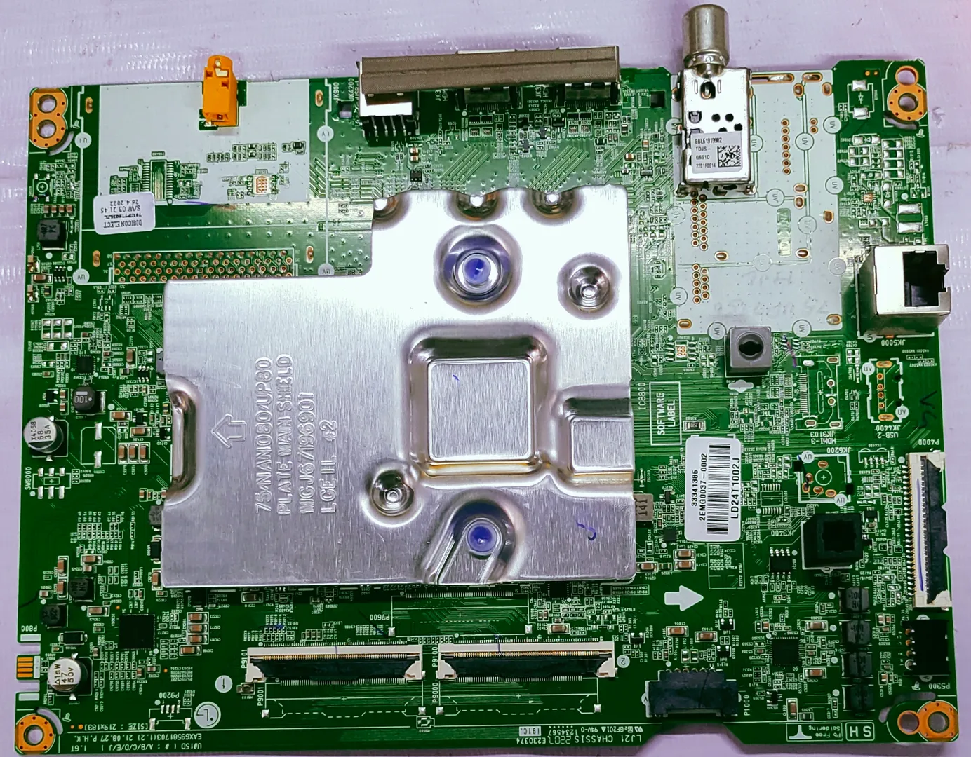 LG 4K SMART MOTHER BOARD model number 75UP7750PTZ"...