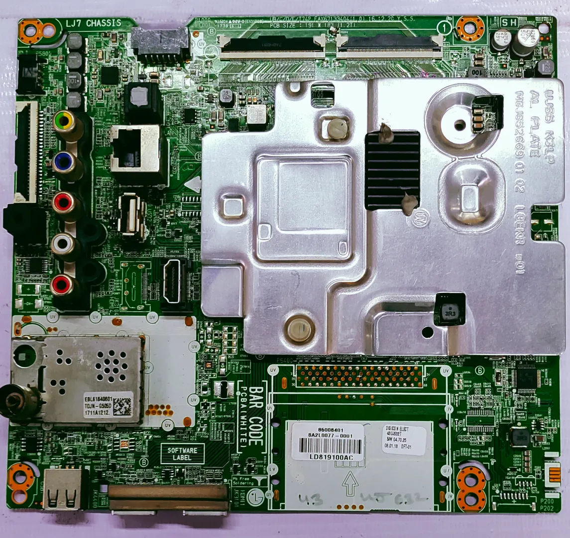 LG 4K SMART MOTHER BOARD MODEL NUMBER 43UJ632T The...