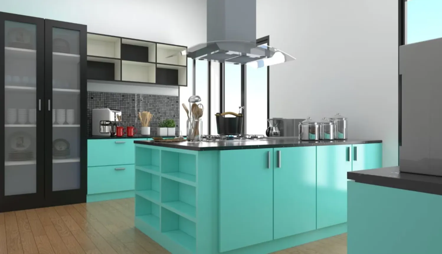 Acrylic Modular Kitchen in Coimbatore – Bright, Glossy, and Easy to Maint...