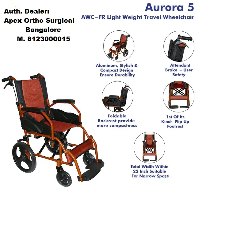 Karma Aurora 5 transnport lightweight wheelchair