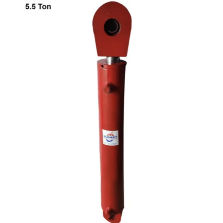 Red Industrial Hydraulic Cylinders