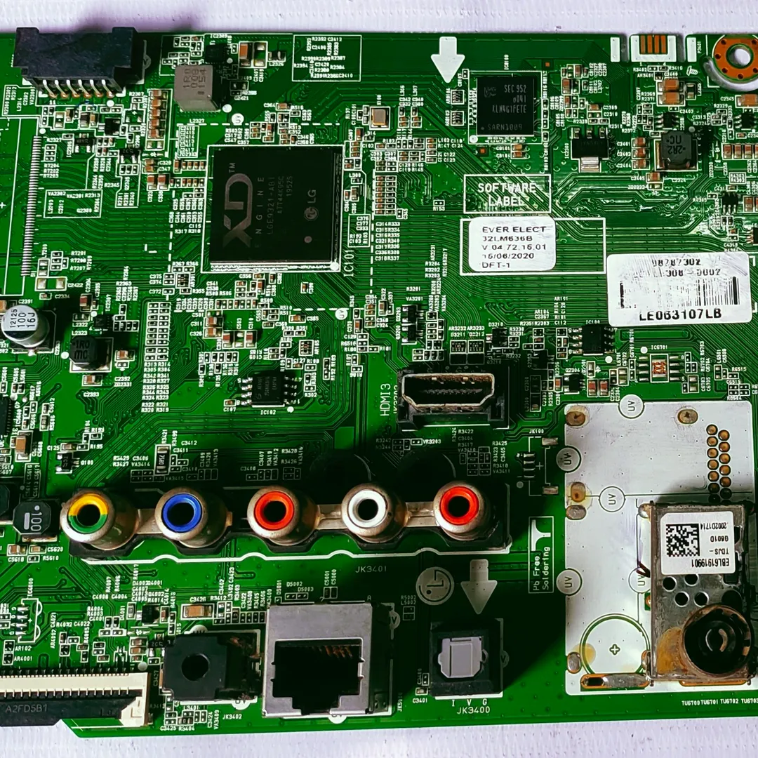 LG ANDROID MOTHER BOARD MODEL NUMBER 32LM636B The main board for the LG 32LM636BPTB.ATR LED TV...