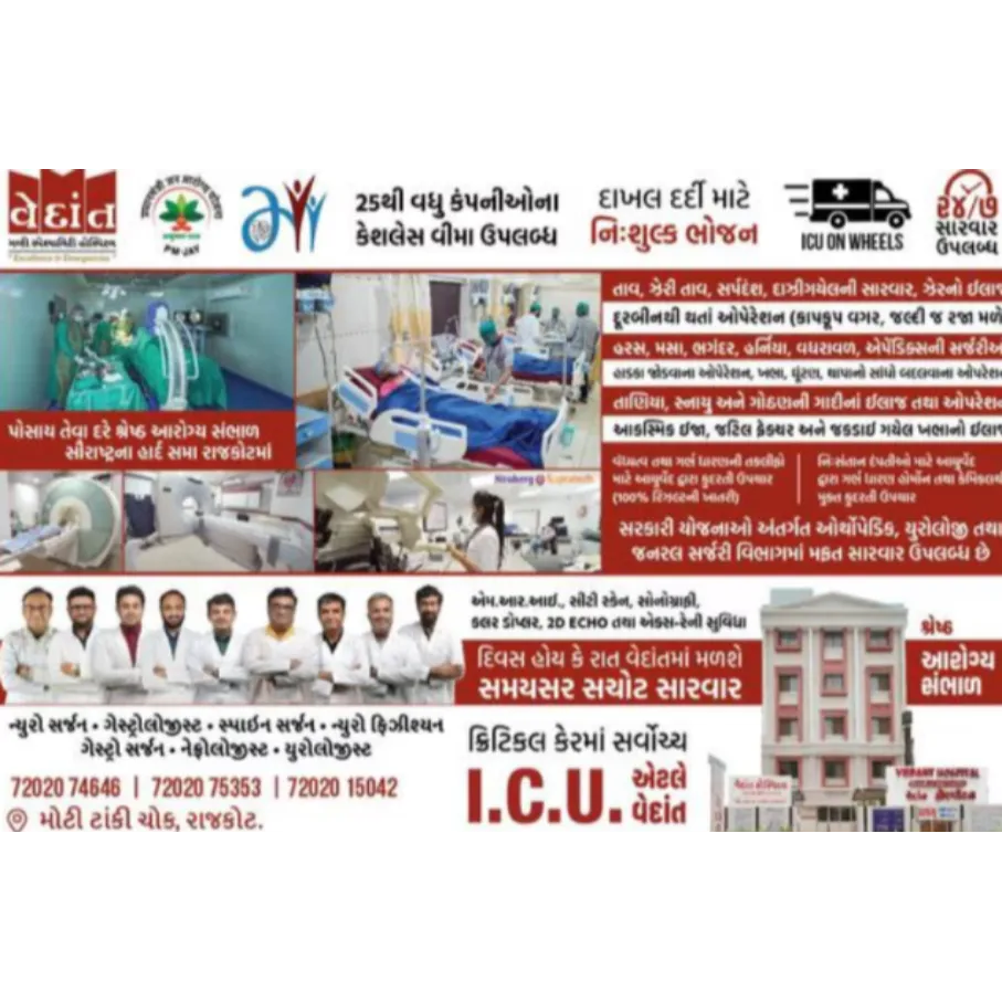 General Surgery in Rajkot – Comprehensive Surgical Expertise at Vedant Hospi...