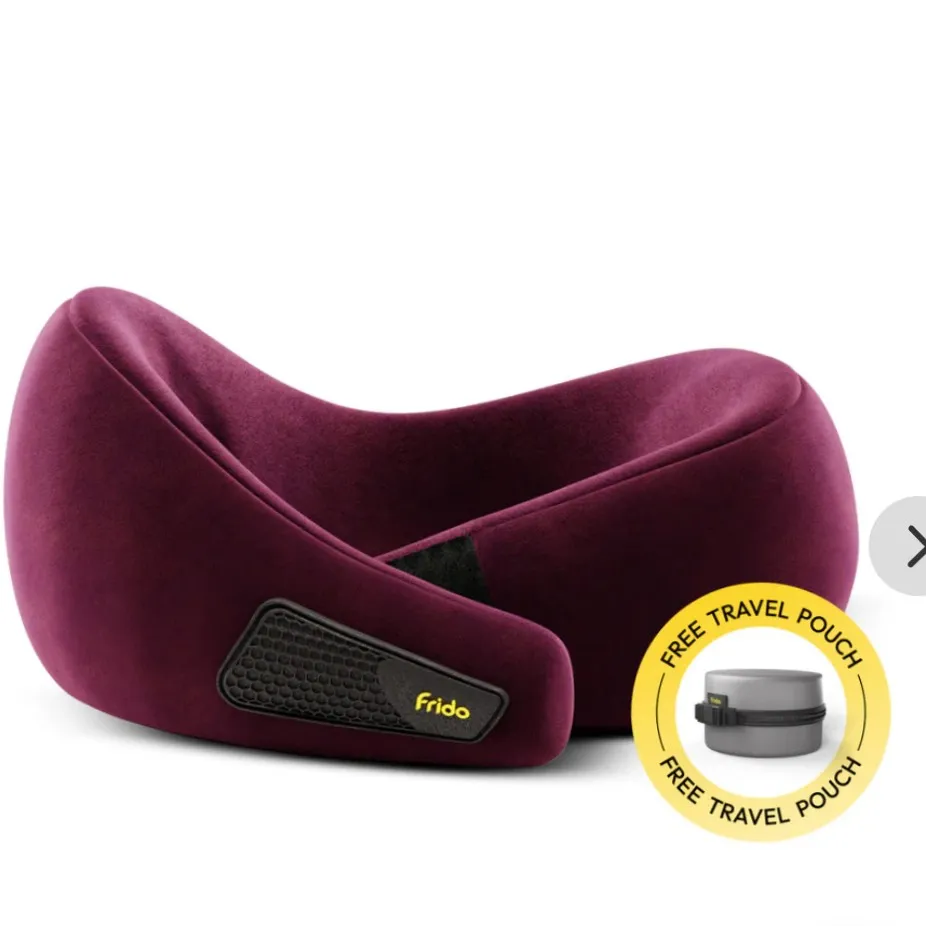 Travel Neck Support With Carry Bag Memory Foam