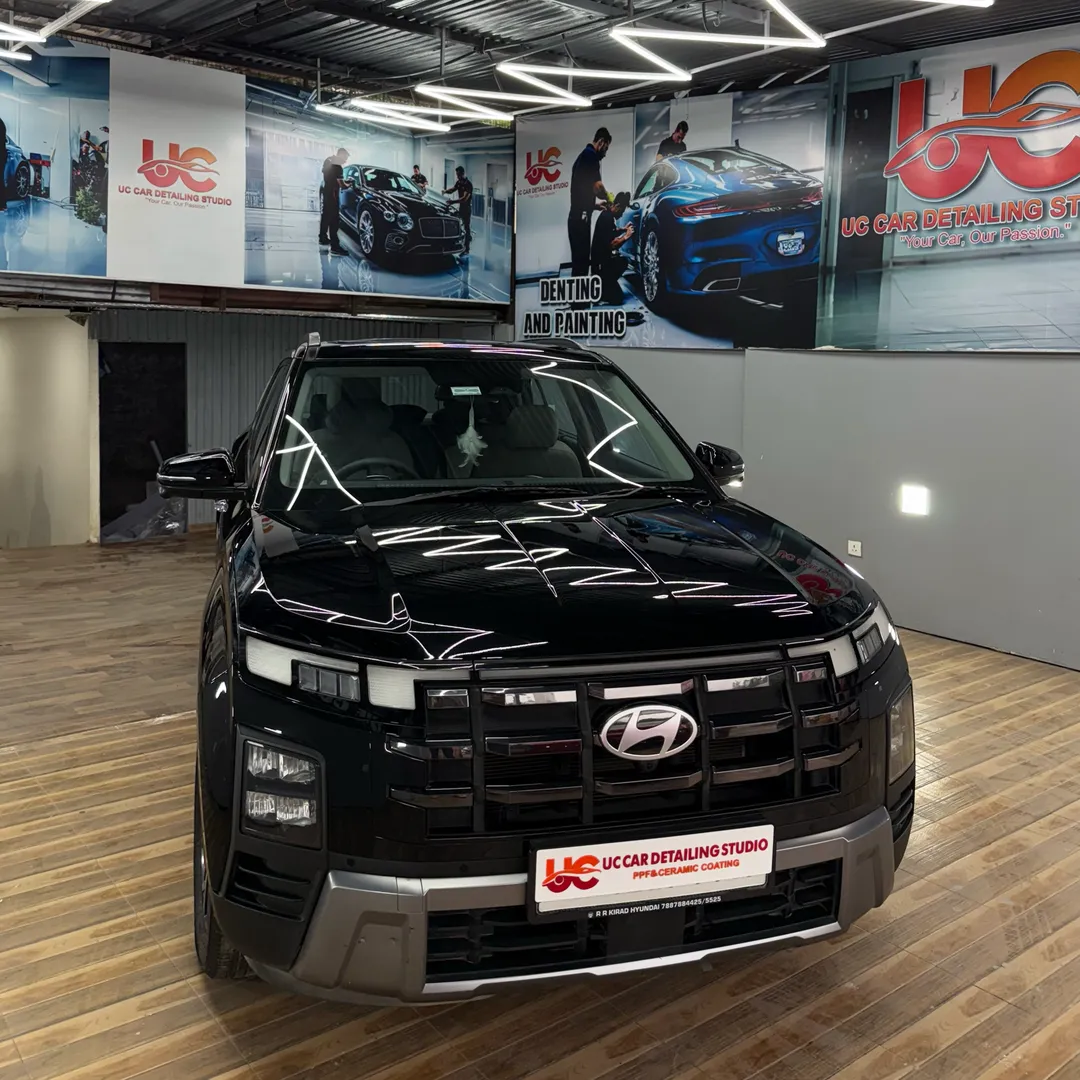 UC CAR DETAILING STUDIO HYUNDAI CRETA 1 YEAR OLD CAR NEW BRAND LOOK PPF DONE ππ» GARWARE PREMIUM 8