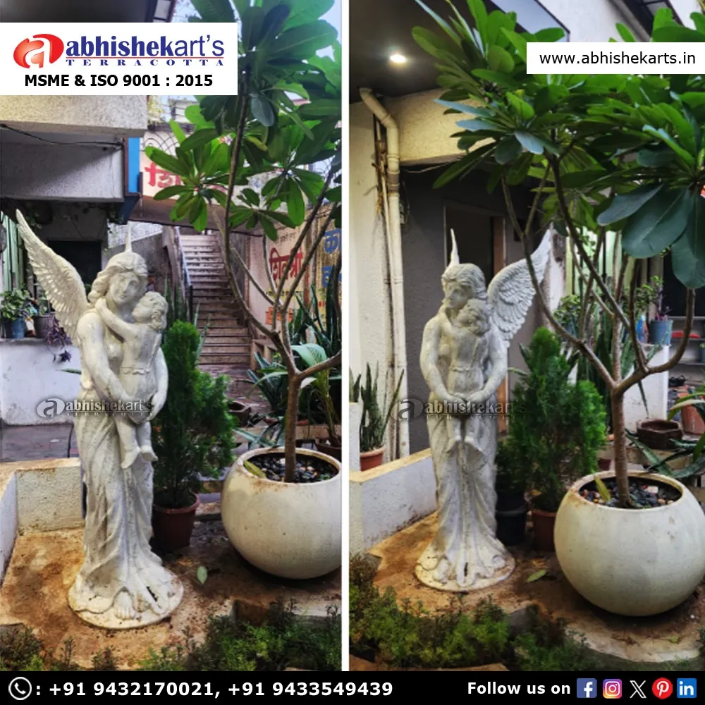 Guardian Angel Garden Statue