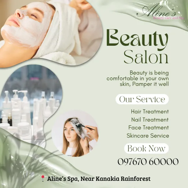 Glowing skin, flawless hair, and fresh nails — it all begins with self-care! Step into Aline’s Spa –...