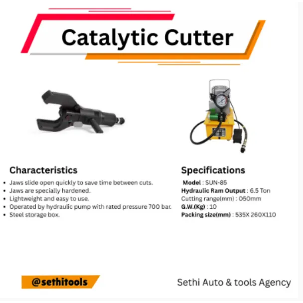 Hydraulic Catalytic Cutter Supplier In Delhi