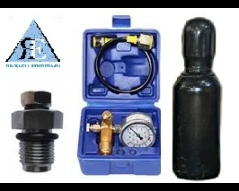 Rock Breaker Nitrogen Gas Bottle, Gas Meter and Gas Charging Valve