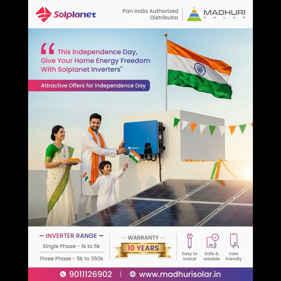 Power your freedom with the sun! 🌞🇮🇳
This Independence Day, let Solplanet Solar Inverters give yo...