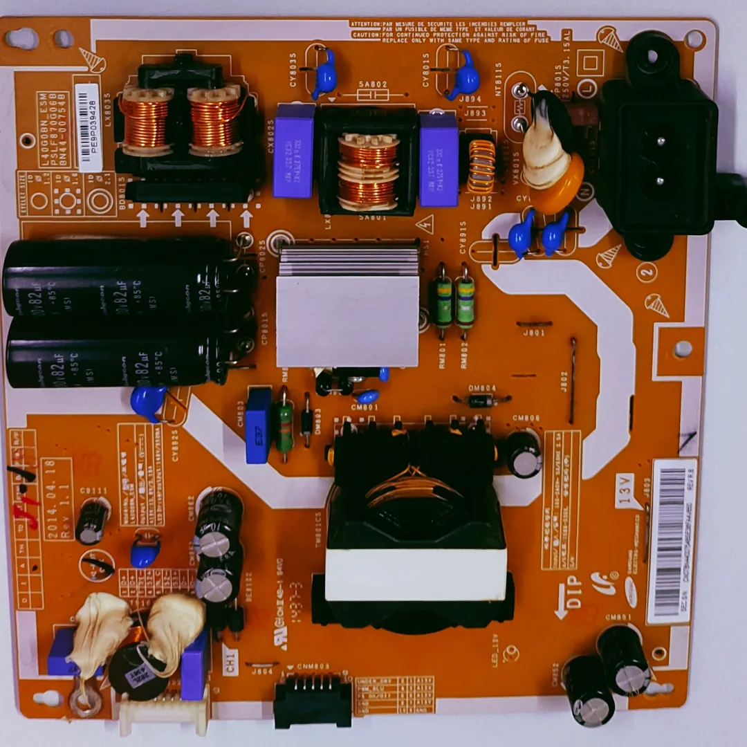 SAMSUNG LED TV UA40H4200AR Power Supply Board