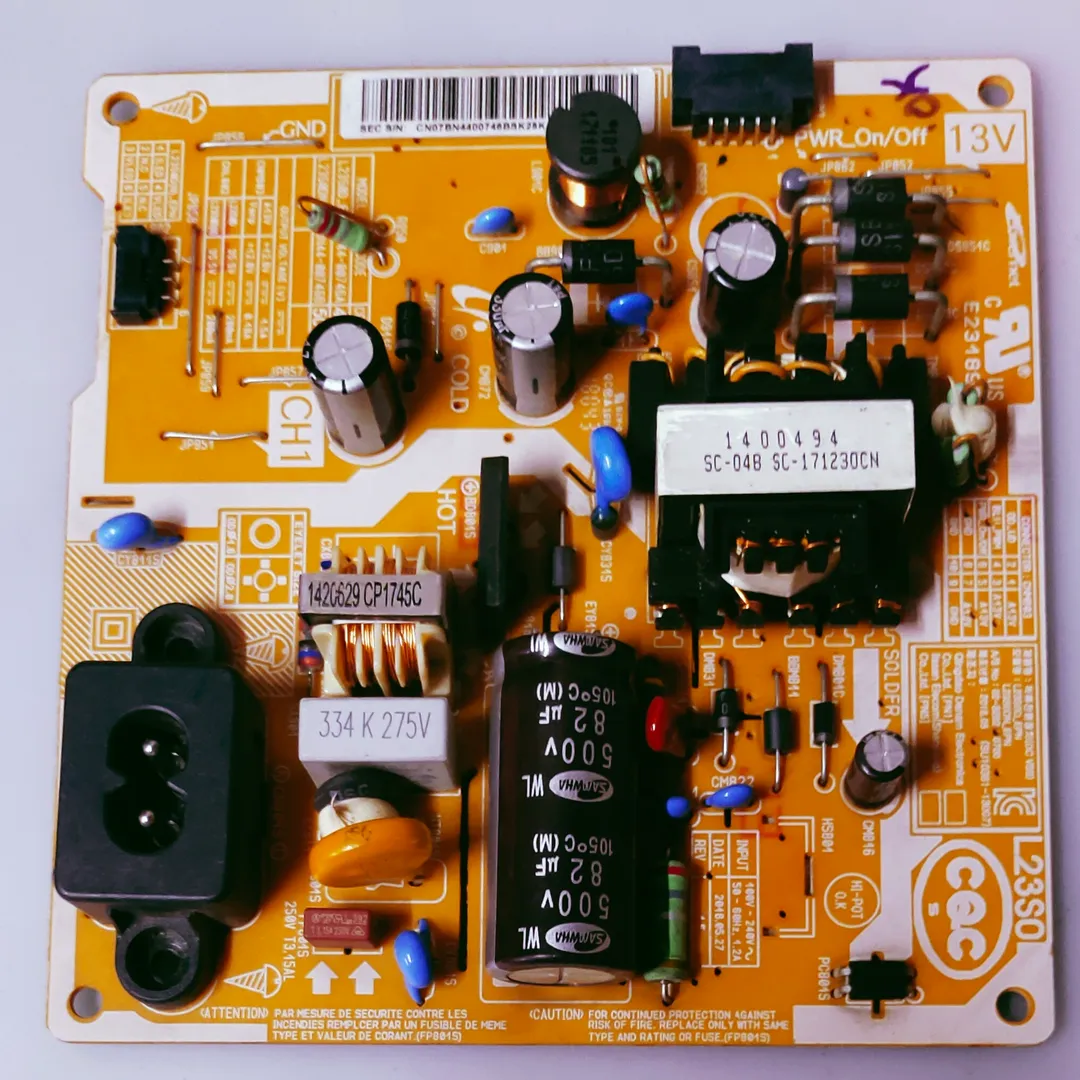 SAMSUNG LED TV UA24J4100 Power Supply Board