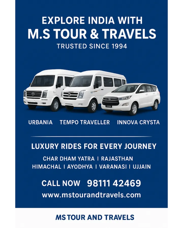 🚐 Delhi Best Travel Agency – Luxury Urbania, Tempo Traveller & Crysta Hire | M.S Tour & Travels"