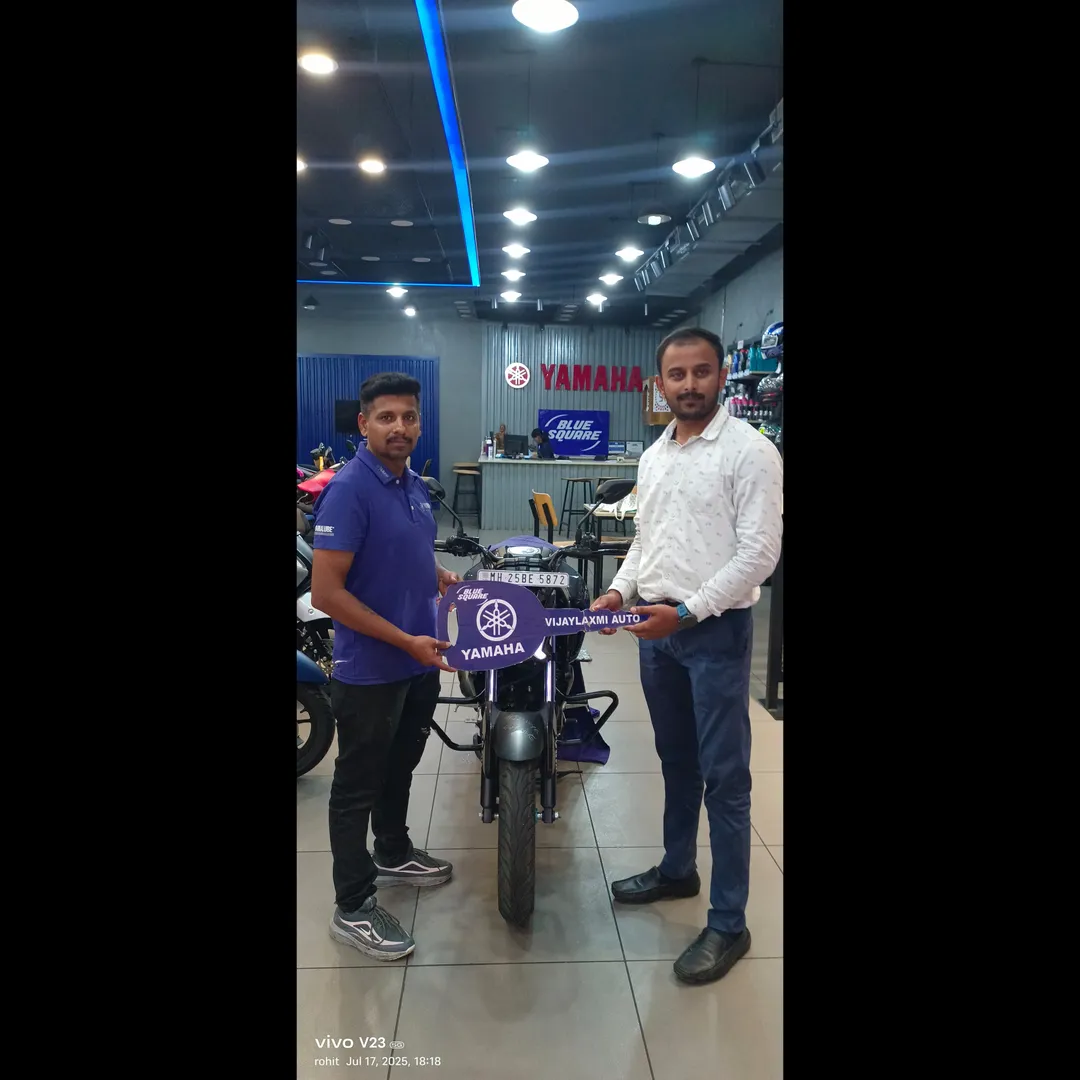 🎉 Yamaha FZ Delivery at Vijaylaxmi Yamaha, Pune
Another proud moment at Vijaylaxmi Yamaha Showroom,...