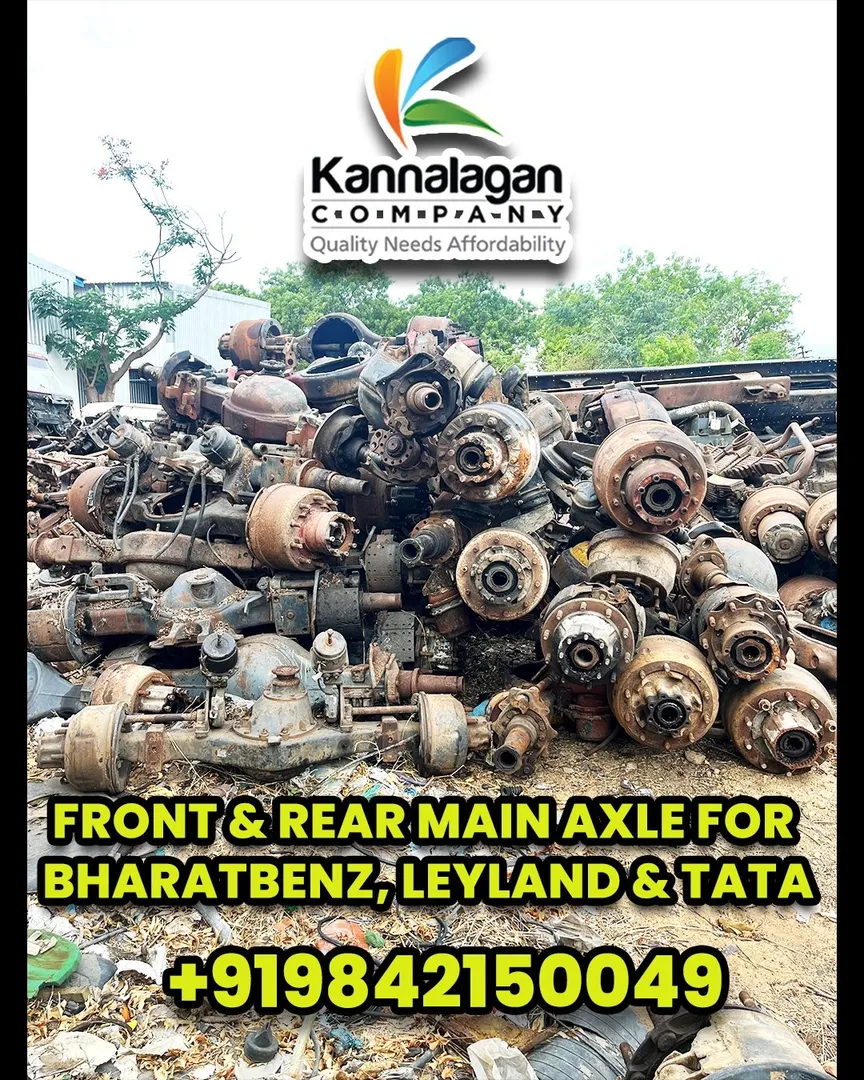 🔧 Front & Rear Main Axle – BharatBenz, Leyland & TATA | N. Kannalagan Company – Madurai