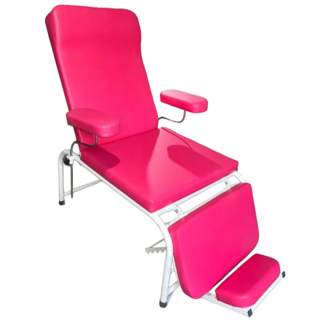 Blood Donor Chair – Manual GM 9043B
Frame: Heavy-duty tubular M.S. frame with epoxy powder-coated...