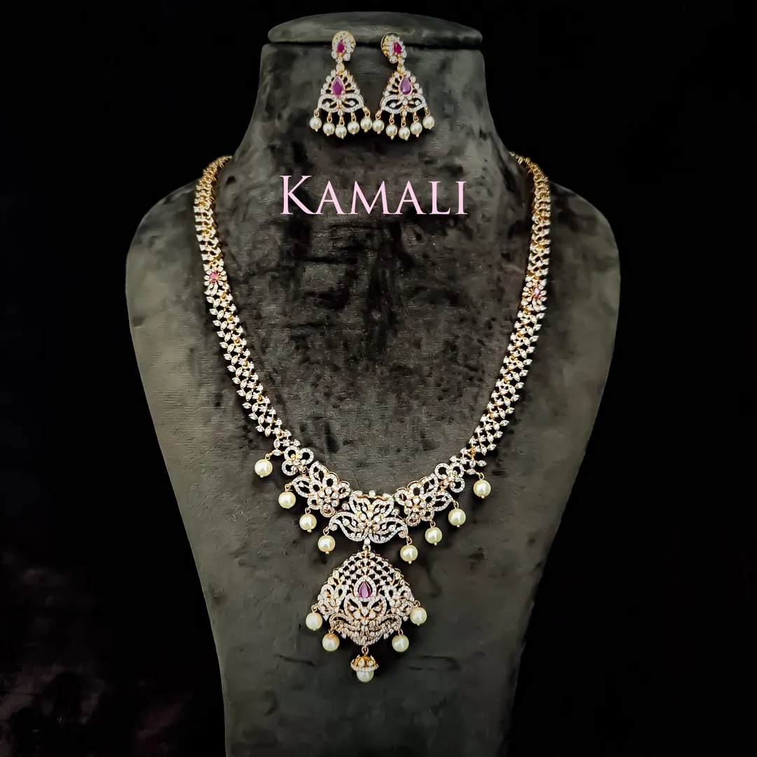 White Stone Necklace Collections
CZ Stones setting
For full image follow us on YouTube channel, In...
