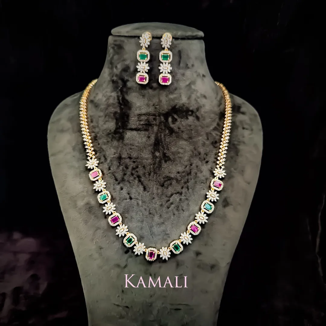 White Stone Necklace Collections
CZ Stones setting
For full image follow us on YouTube channel, In...