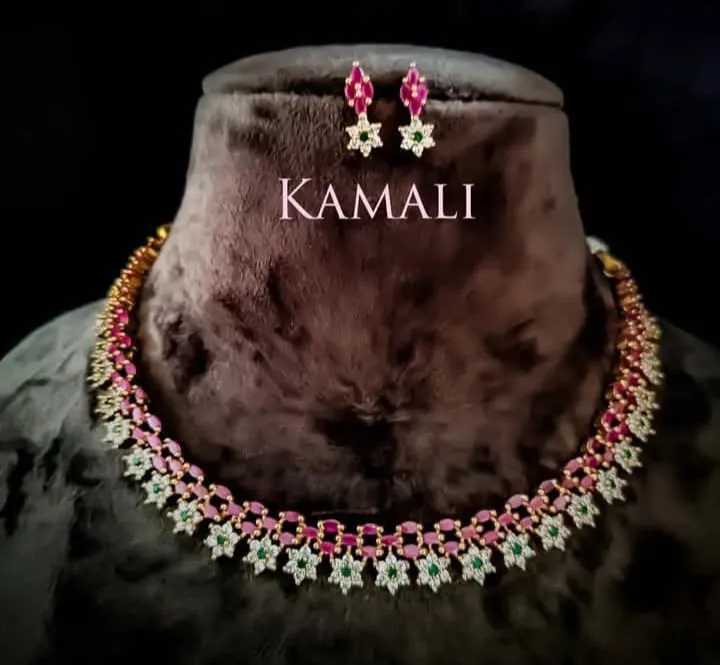 Kamali Queen Lazuli Collections
Artificial Gold Plated Jewellery
Semi precious Rubies and Emeralds...