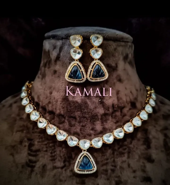 Victorian Mozanite Kundan
Artificial Gold Plated Jewellery
Kamali Queen Radiance Collections
Excl...