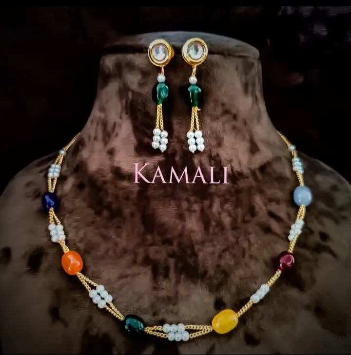 Fashion Bead necklace set
Fashion Jewellery
Artificial Gold Plated Jewellery
For full image follo...