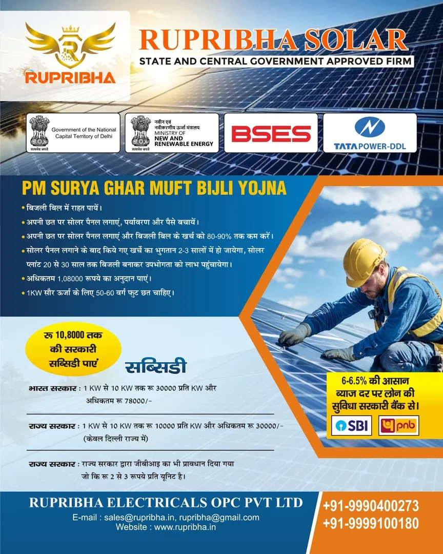Solar Panel Subsidy in Delhi