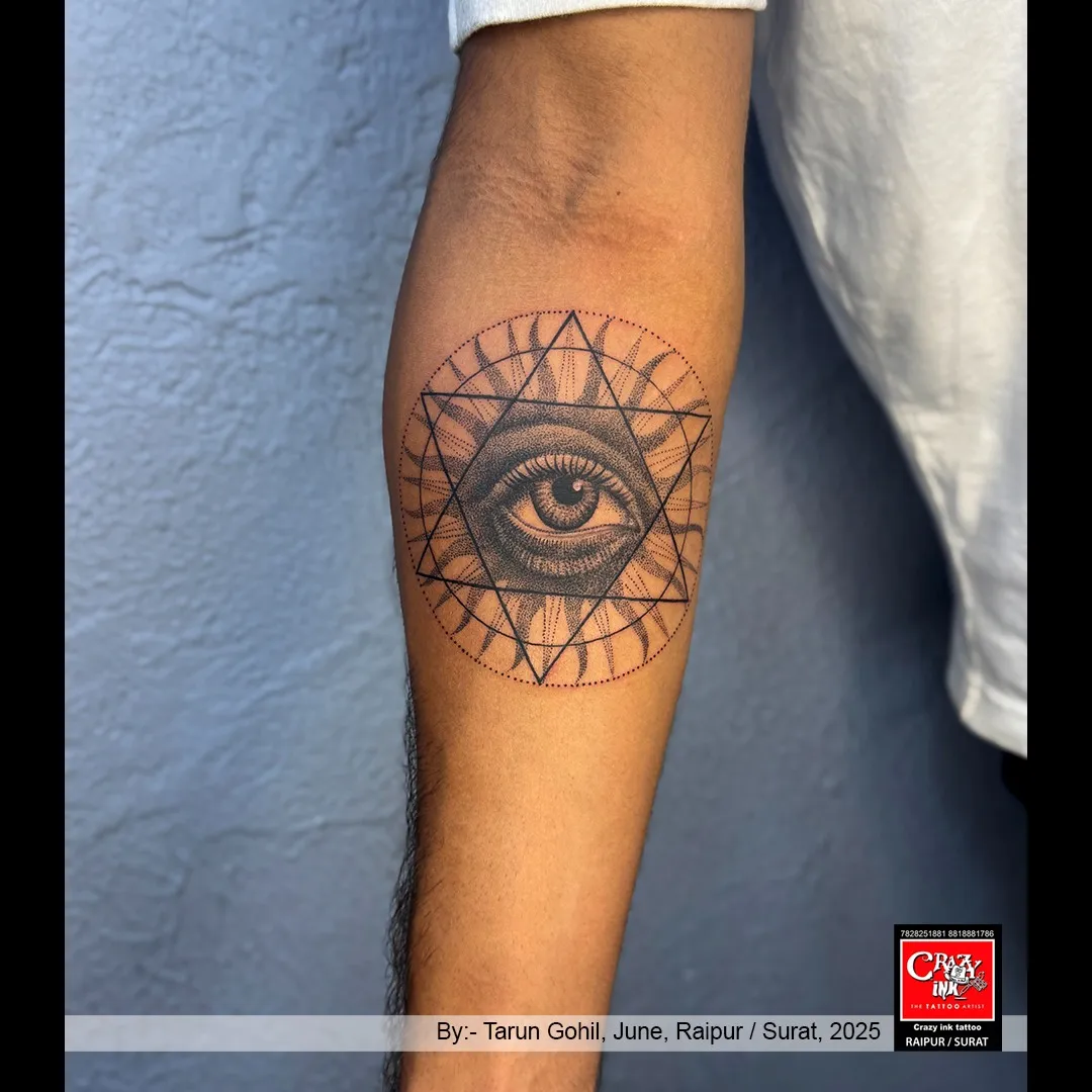 THE ALL - SEEING EYE TATTOO⚡
A masterpiece of precision and symbolism – this tattoo repres...