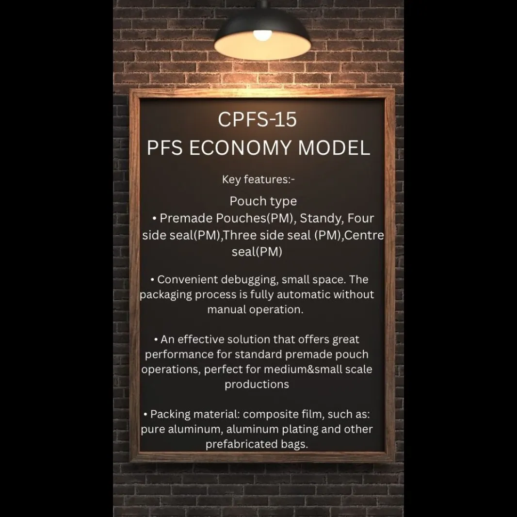 “Smart packaging starts here — the PFS Economy Model brings efficiency at the best price.
Engineered...