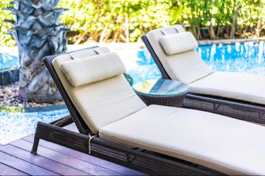 Poolside Sun Lounger in Delhi – Relaxation That Feels Like a Getaway