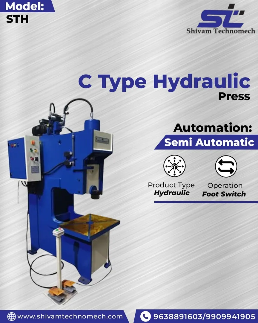 Top Hydraulic C Type Press Manufacturer in Ahmedabad.