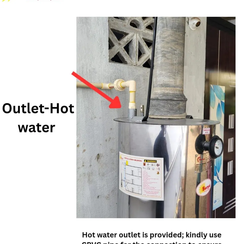 SURYA WODD FIRED WATER HEATER