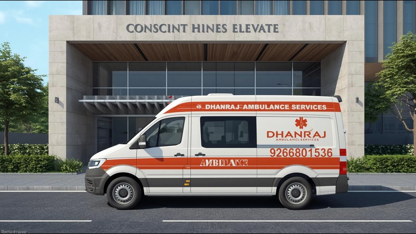 Ambulance services in Conscient Hines Elevate 24/7 Gurgaon