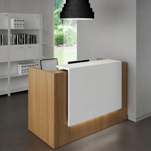 Top of 25mm thk Board with laminate on top, HighT 42 INCH front desk
PEDESTAL- 2 Drawer + 1File Draw...