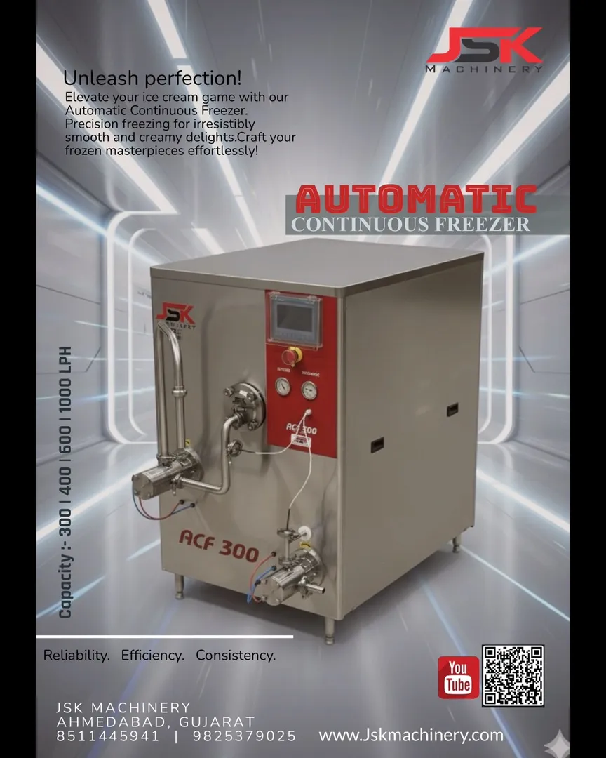 AUTOMATIC CONTINUOUS FREEZER “Freeze Perfection, Serve Success!” ❄️🍦