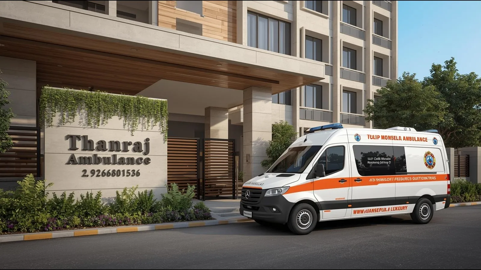 Ambulance services in Tulip Monsella Luxury Residences 24/7 Gurgaon