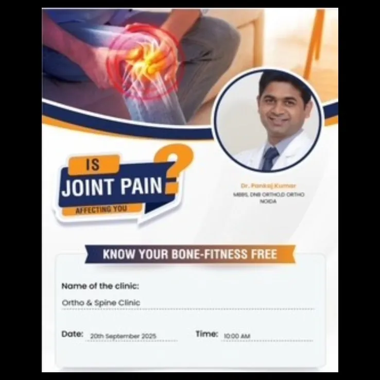 FREE BMD CAMP AT DR PANKAJ ORTHO CENTRE